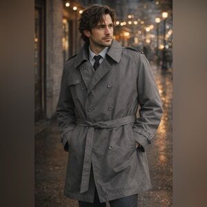 Vintage Oleg Cassini Weather Ready Trench Coat – Men’s 44R